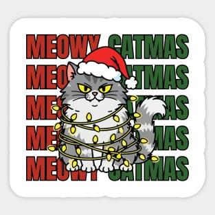 Christmas-Cat Sticker